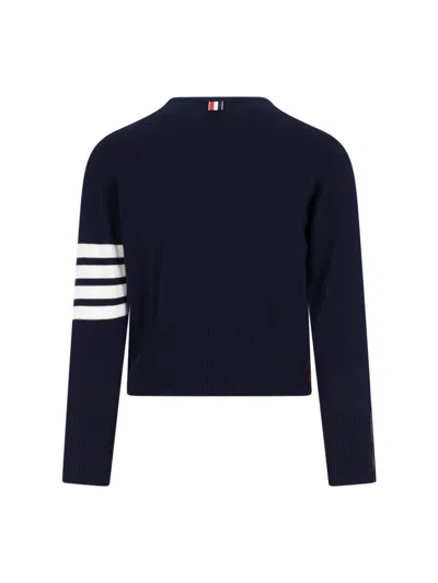 Thom Browne 4-bar Stripe Sweater In Black