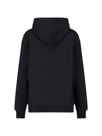 Diesel Logo-embroidered Hoodie In Black
