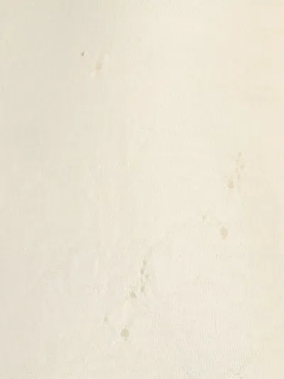Mm6 Maison Margiela Mm6 By Maison Margiela High-neck Cream Wool Pullover With Numeric Logo In White
