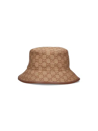 Gucci Gg Bucket Hat In Brown