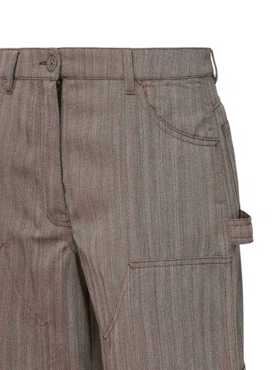 Golden Goose Journey Trousers In Wool Blend In Brown
