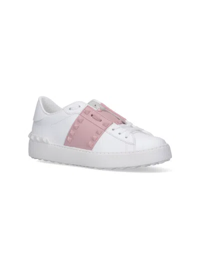 Valentino Rockstud Untitled Sneakers In White