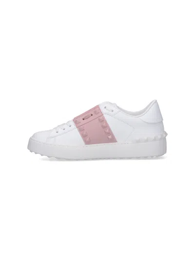 Valentino Rockstud Untitled Sneakers In White