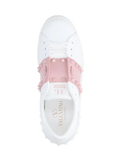 Valentino Rockstud Untitled Sneakers In White