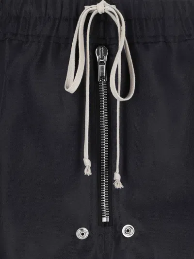 Rick Owens Wide-leg Trousers With High Waist And Utility Pockets