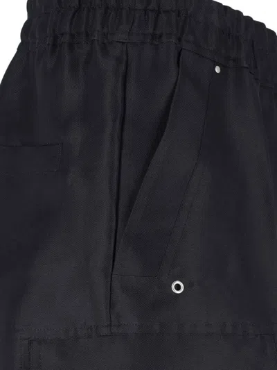 Rick Owens Wide-leg Trousers With High Waist And Utility Pockets