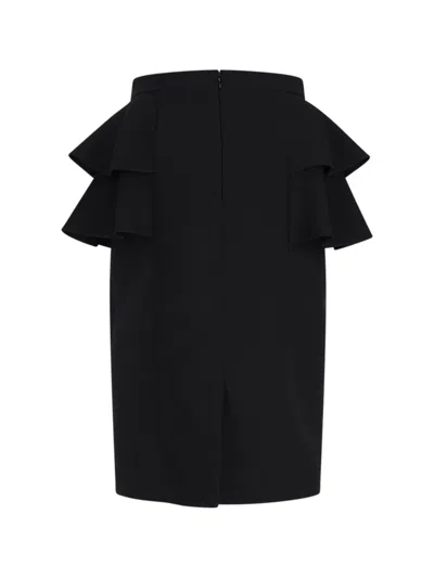 Valentino Virgin Wool And Silk Midi Skirt