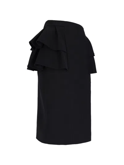Valentino Virgin Wool And Silk Midi Skirt