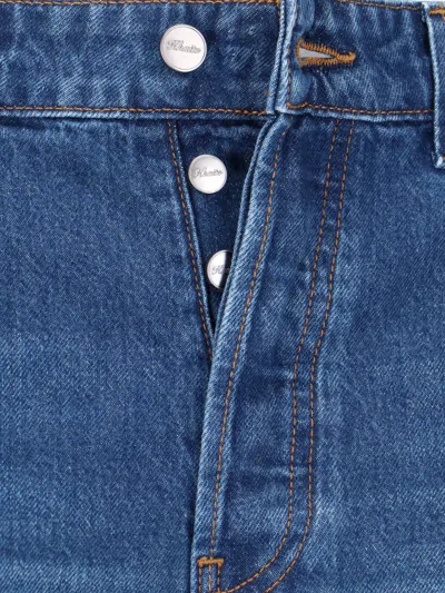 Khaite Denim Trousers With Belt Loops In Blue