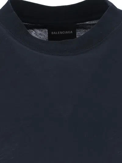 Balenciaga Cocoon Cotton Jersey Maxi Dress In Blue