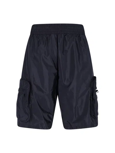 Moncler Genius Nigo Collaboration Mercedes-benz Cargo Style Shorts In Blue