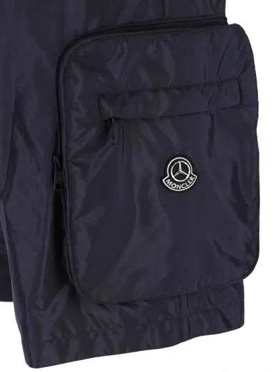 Moncler Genius Nigo Collaboration Mercedes-benz Cargo Style Shorts In Blue