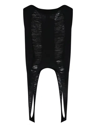 Rick Owens Virgin Wool Crop Top