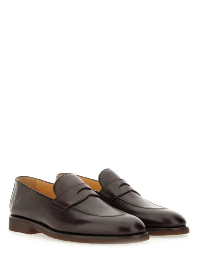 Brunello Cucinelli Leather Flex Penny Loafers