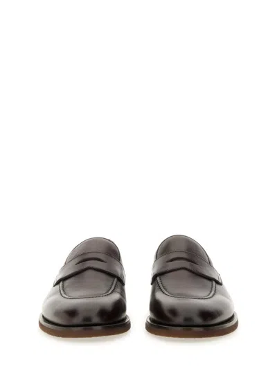 Brunello Cucinelli Leather Flex Penny Loafers