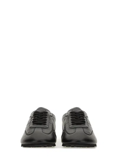 Marni Leather Low-top Sneakers And Contrasting Sole
