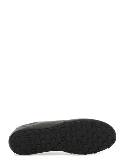 Marni Leather Low-top Sneakers And Contrasting Sole