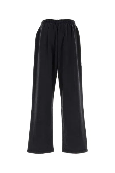 Balenciaga Elastic Waistband Tracksuit Pants In Gray