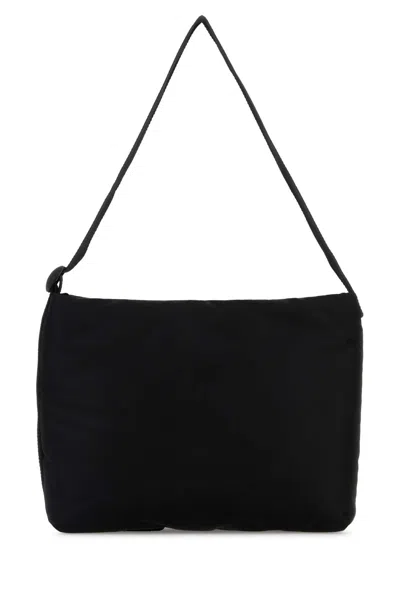 Balenciaga Black Fabric Monaco Shopping Bag In Black