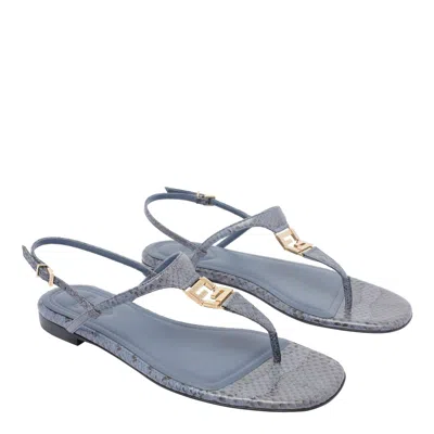 Fendi Green Open Toe Sandals