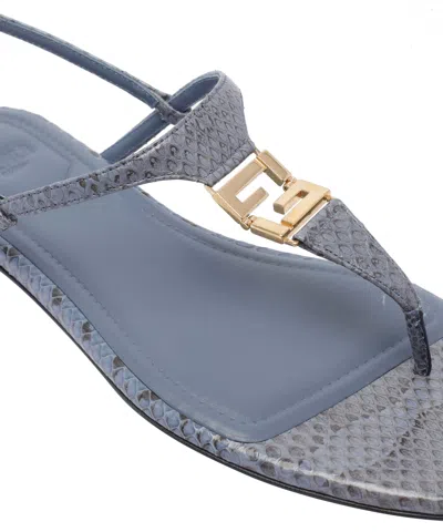 Fendi Green Open Toe Sandals