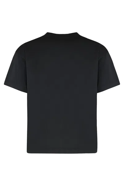 Palm Angels Paxlatimes Black Cotton T-shirt