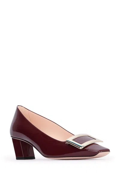 Roger Vivier 45mm Trompette Patent Leather Pumps In Multi