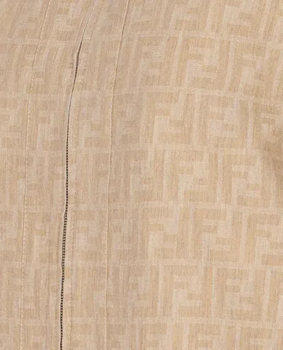Fendi Ff Logo Denim Jacket