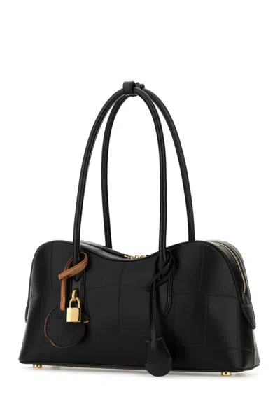 Stella Mccartney Women Black Synthetic Leather Ryder Shoulder Bag In Black