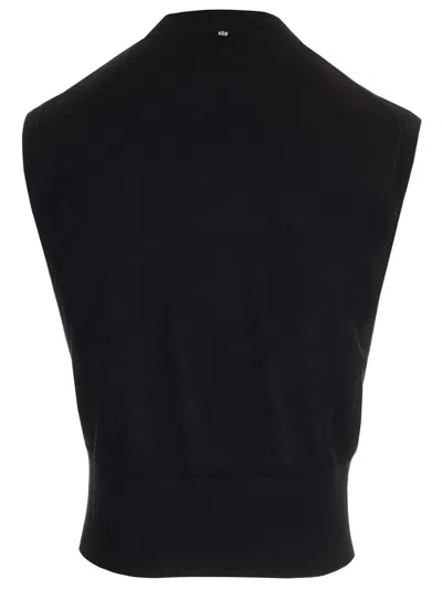 Sportmax Knit Top Knitwear Black In Black