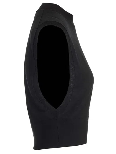 Sportmax Knit Top Knitwear Black In Black