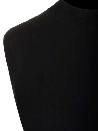 Sportmax Knit Top Knitwear Black In Black
