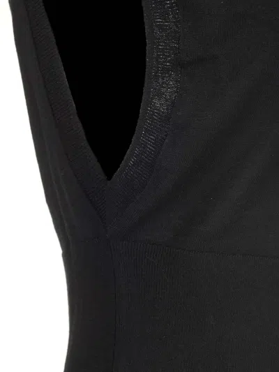 Sportmax Knit Top Knitwear Black In Black