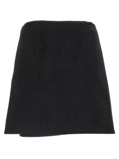 Ermanno Scervino Elegant Skirt Made From Virgin Wool Featuring Jewel Details