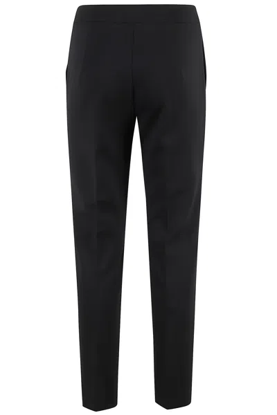 Max Mara Pegno Straight-leg Tailored Pants In Black