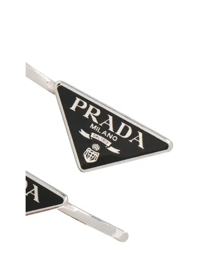 Prada Logo Two Hairpin Set
