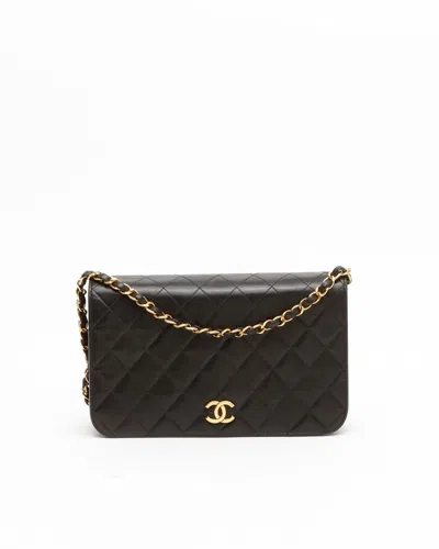 Pre-owned Chanel Classic Full Flap Bag In Black