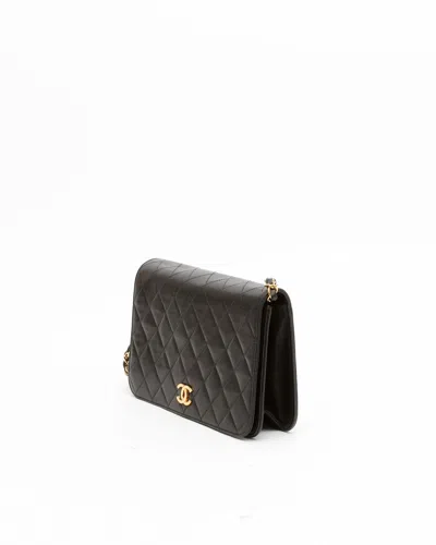 Pre-owned Chanel Classic Full Flap Bag In Black