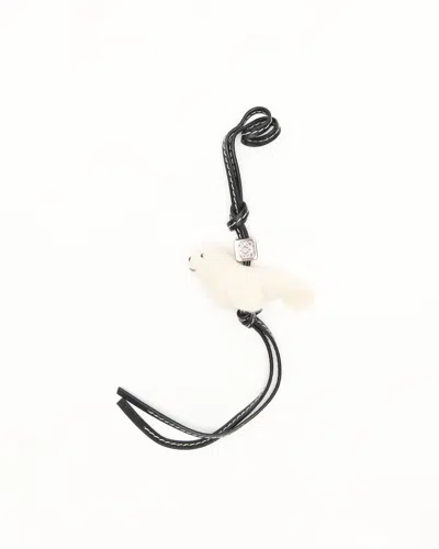 Loewe Seal Charm In Felt And Calfskin