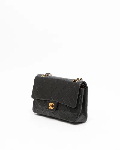 Pre-owned Chanel Classic Medium Double Flap Bag In Black