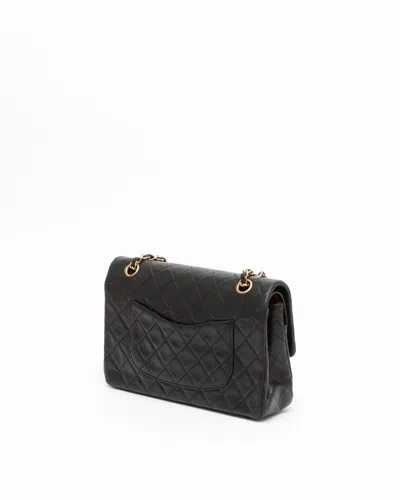 Pre-owned Chanel Classic Medium Double Flap Bag In Black