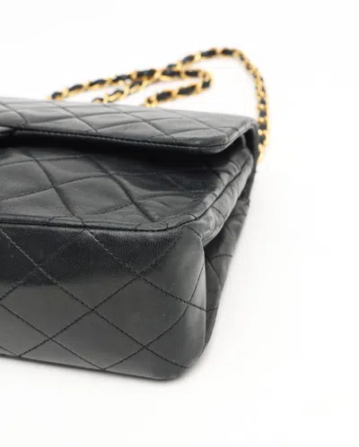 Pre-owned Chanel Classic Medium Double Flap Bag In Black