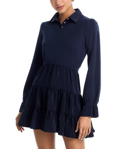 Cinq À Sept Cinq A Sept Knit Combo Luciana Dress In Blue