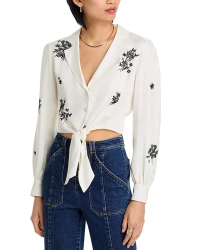 Cinq À Sept Cinq A Sept Wildflower Whimsy Marin Top In White