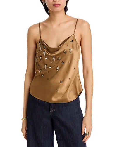 Cinq À Sept Cinq A Sept Marta Embellished Camisole In Brown