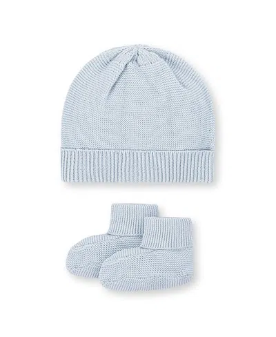 Hope & Henry Unisex Organic Sweater Beanie And Bootie 2-piece Set - Baby