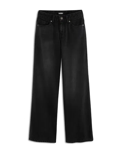 Katiejnyc Girls' Chicago Low Rise Wide Leg Jeans - Big Kid In Black