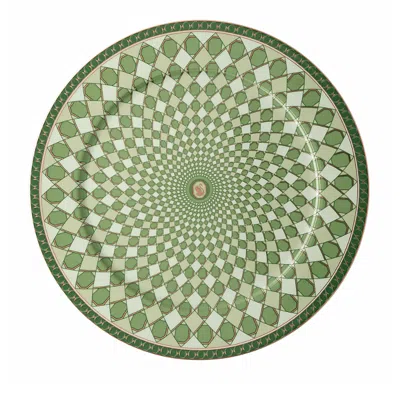 Rosenthal Swarovski Signum Service Plate 13 In Green