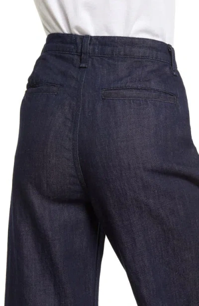 Askk Ny High Waist Cotton & Linen Trouser Jeans