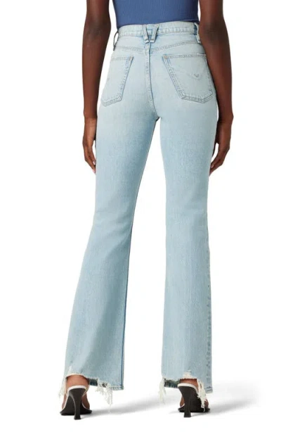 Hudson Faye High Waist Fray Hem Bootcut Jeans